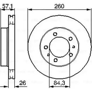 Тормозной диск Bosch 7DLQI BD41 2 338959 0 986 478 484