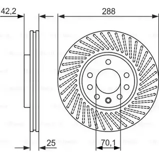 Тормозной диск Bosch 0 986 479 884 BD5 08 VF43V8 340054