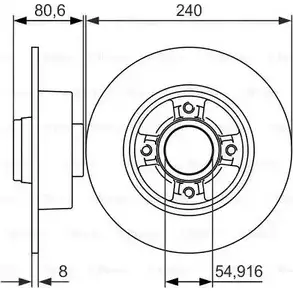 Тормозной диск Bosch 0 986 479 926 1P1ID B D901 340091 изображение 0