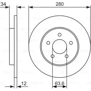 Тормозной диск Bosch C0NCN0U B D1005 0 986 479 934 340098 изображение 0