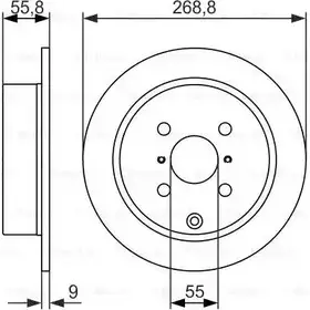 Тормозной диск Bosch BD 1022 0 986 479 938 LEPLQ7 340100 изображение 0