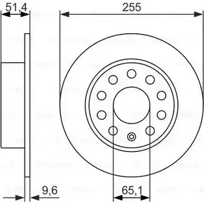 Тормозной диск Bosch 0 986 479 941 B D1029 340103 272W8Q изображение 0