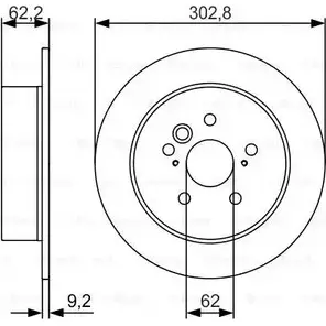 Тормозной диск Bosch 340136 0 986 479 978 XNMN1 B D1189 изображение 0