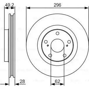 Тормозной диск Bosch 0 986 479 R33 ODY3O BD 1768 340346