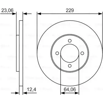 Тормозной диск Bosch E11 90R-02C01123/26789 BD2293 0 986 479 T67 340543 изображение 0