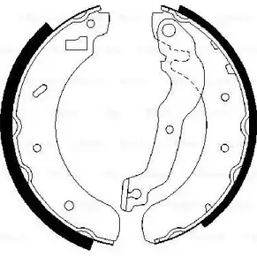 Тормозные колодки, комплект Bosch GWTBVH 0 986 487 241 341459 BS 500