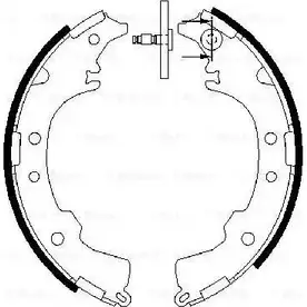 Тормозные колодки, комплект Bosch 0 986 487 588 2NR92 BS 830 341656