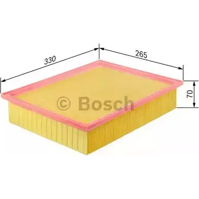 Воздушный фильтр Bosch 0 986 626 824 343457 AZI9C SR8 24