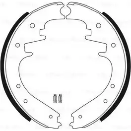 Тормозные колодки, комплект Bosch 344740 0 986 BB3 513 8 29YV2L 83PKKZ