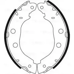 Тормозные колодки, комплект Bosch J6MKOD K9QCBX T 344759 0 986 BB3 540