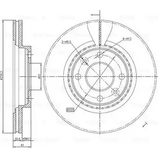 Тормозной диск Bosch DFD 3550 344767 0 986 BB4 287 PM2S5A изображение 0