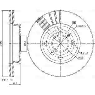 Тормозной диск Bosch 0 986 BB4 311 DFD16 07 344775 S5S96N8 изображение 0