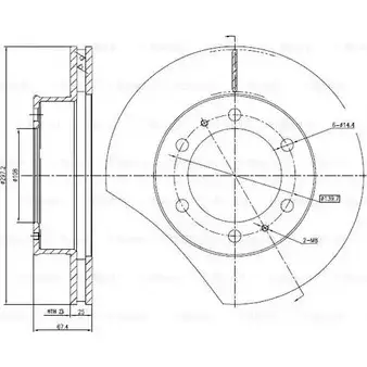 Тормозной диск Bosch 0 986 BB4 315 CMUT9 DFD4 211 344776 изображение 0
