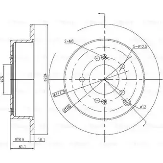 Тормозной диск Bosch DF T2907 0 986 BB4 325 344777 236E9V изображение 0