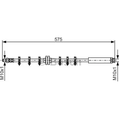 Тормозной шланг Bosch B H334 353039 8R1YMP5 1 987 476 641 изображение 0