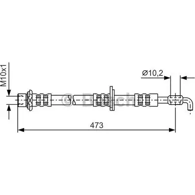 Тормозной шланг Bosch 353128 1 987 476 745 B H436 H1998