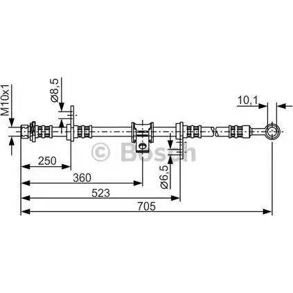 Тормозной шланг Bosch ZGPXJ7 1 987 476 755 353137 BH44 6 изображение 0