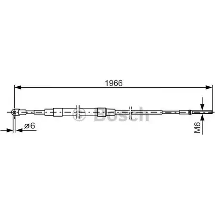 Трос ручника Bosch 353428 1 987 477 179 B C152 RYVIF8 изображение 0