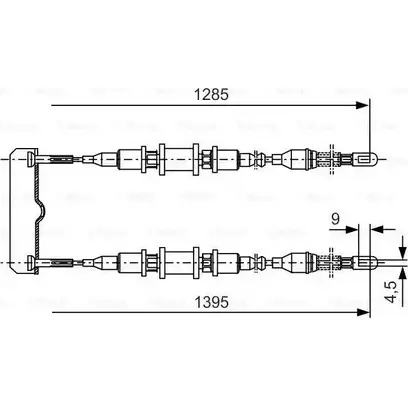 Трос ручника Bosch 1 987 477 253 353486 BC1 89 TMG6L изображение 0