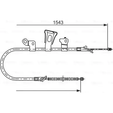 Трос ручника Bosch 1 987 477 548 B C410 353675 RXG3KK изображение 0