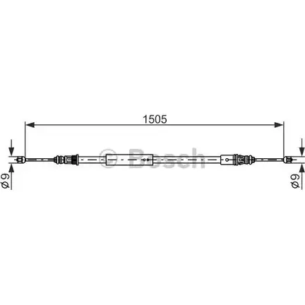 Трос ручника Bosch XYIMIWH BC43 6 1 987 477 574 353697 изображение 0