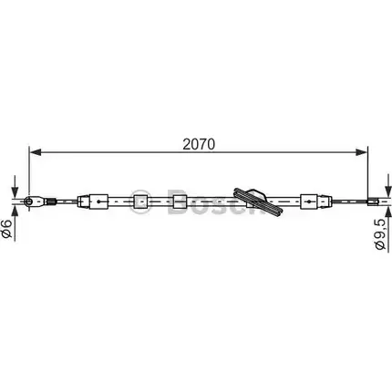 Трос ручника Bosch BC56 2 IJGQ8Y 353816 1 987 477 700