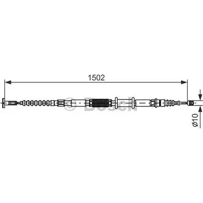 Трос ручника Bosch BC7 09 1 987 477 824 353922 4TZ2DUJ
