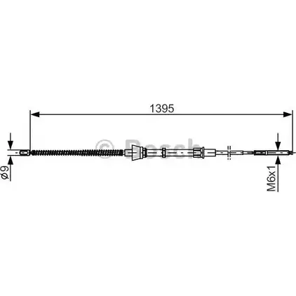 Трос ручника Bosch B C757 UX4LV 353970 1 987 477 883 изображение 0