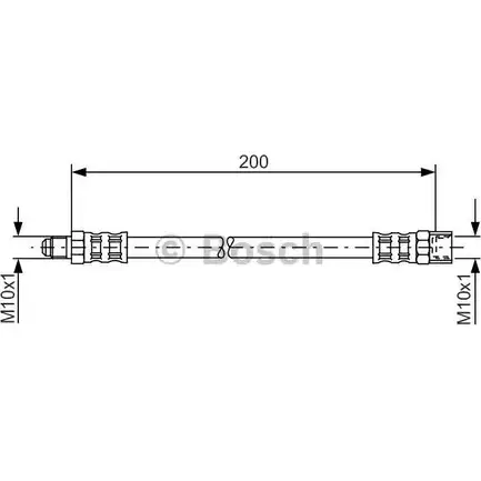 Тормозной шланг Bosch 1 987 481 092 5YOW3 BH98 4 354210
