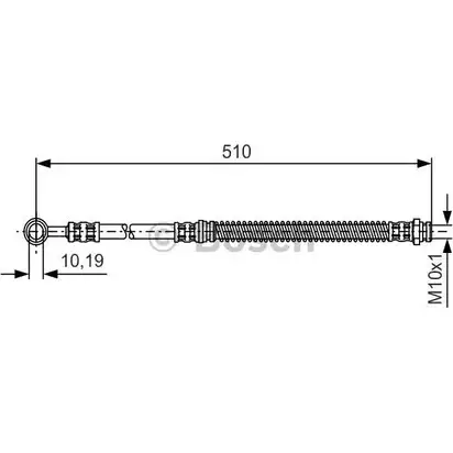 Тормозной шланг Bosch ZAOE5 BH100 2 1 987 481 110 354227 изображение 0