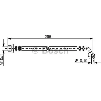 Тормозной шланг Bosch H2025 BH 1019 354244 1 987 481 127 изображение 0