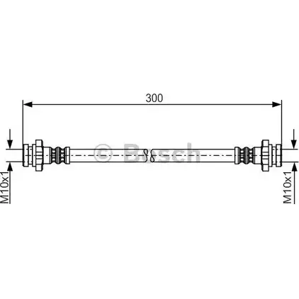Тормозной шланг Bosch BH108 7 1 987 481 195 354307 HIQOJYT