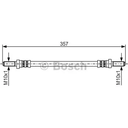 Тормозной шланг Bosch EEWNX15 354452 1 987 481 351 BH12 43 изображение 0