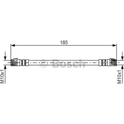 Тормозной шланг Bosch 354535 1 987 481 437 BH1 325 RUC9L