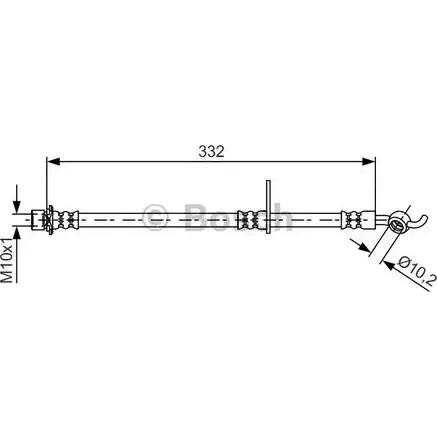 Тормозной шланг Bosch Z5LFJFE BH15 39 354748 1 987 481 655 изображение 0