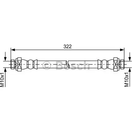 Тормозной шланг Bosch 354828 BH1965 BH16 19 1 987 481 735
