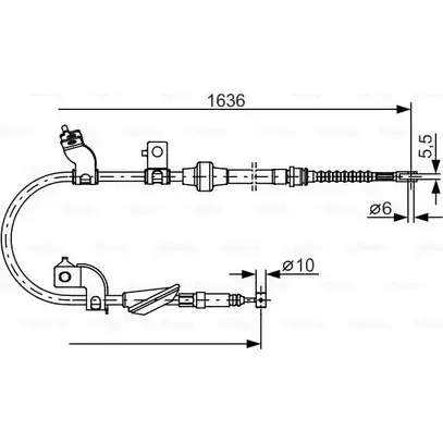 Трос ручника Bosch SOHH7 355190 1 987 482 120 BC 1014