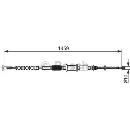 Трос ручника Bosch YHU9F2G 1 987 482 180 355250 BC1 074 изображение 0