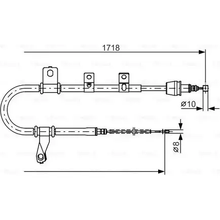 Трос ручника Bosch 1 987 482 209 BC 1103 5N4EF 355277