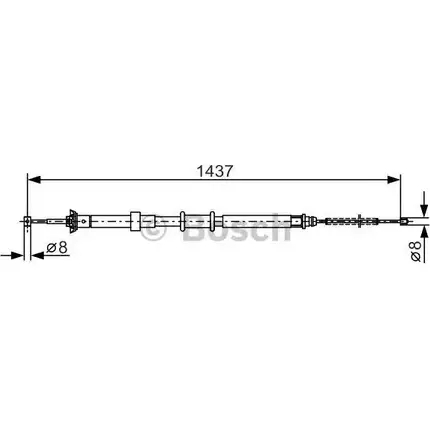 Трос ручника Bosch 355303 IFF4X 1 987 482 237 BC 1121 изображение 0