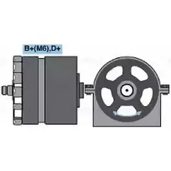 Генератор Bosch X3RNX6I 9 120 080 061 364612 K1 (R) 14V 51A 20