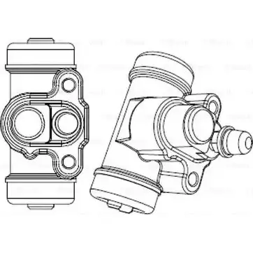 Рабочий тормозной цилиндр Bosch F 026 002 388 W C2388 369518 OO2CYVG изображение 0