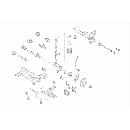 Рулевое управление SACHS 2 X2YGE7 AUDI-A3-FS008 401090