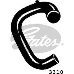 Патрубок радиатора, шланг GATES 5JRSUC 0 404874 CAVGEBL 3310 изображение 0