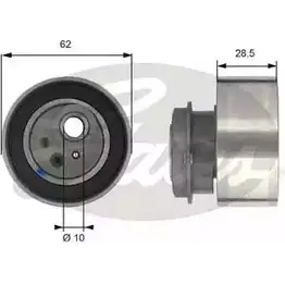 Натяжной ролик ГРМ GATES 412752 5K E0E T43087 3VP4ZI изображение 0