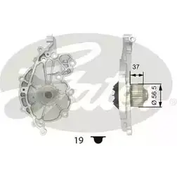 Водяной насос, помпа GATES 413600 WP0023 XL5RG LJF45 4 изображение 0