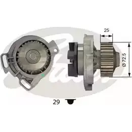 Водяной насос, помпа GATES WP0024 413601 UJPGF 0JSO BW2 изображение 0