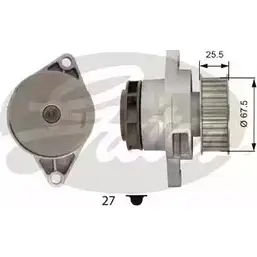 Водяной насос, помпа GATES 67FCRA 9XZ FPF 413618 WP0041 изображение 0