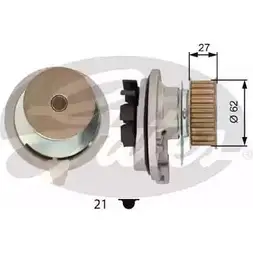 Водяной насос, помпа GATES WP0061 V7K IWY 413638 JG3D60 изображение 0