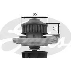 Водяной насос, помпа GATES 413772 Z80500 D2DEP 3U VPL изображение 0